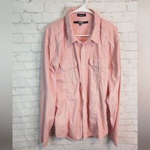 Men's Carbon longsleeve "classic fit" button-down shirt, size XL